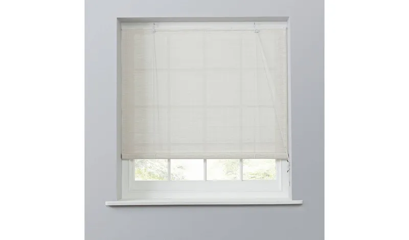Habitat Bamboo White Roller Blind