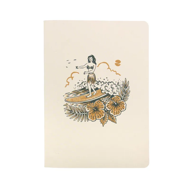 Tiki Beach Hawaii Soft Cover Notebook A6