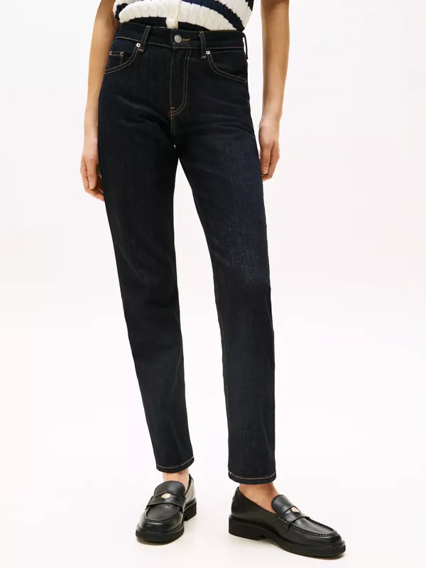 Tommy Hilfiger Classic Straight Cut Jeans, Dark Blue