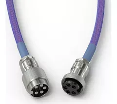 GLORIOUS Coiled USB to USB Type-C Keyboard Cable - Nebula