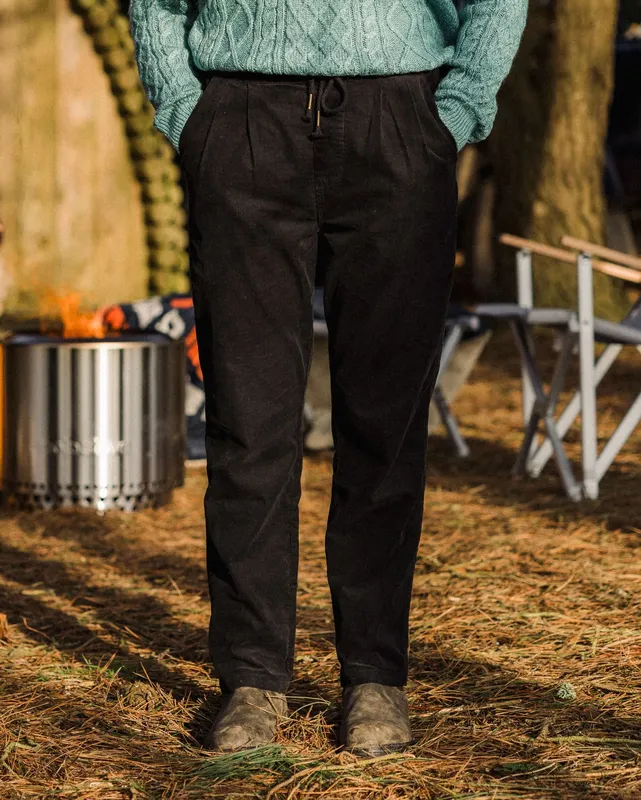 Passenger Clothing Compass Corduroy Trouser - Black