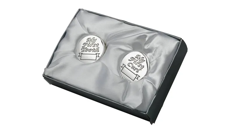Bambino Silver Plated First Tooth & Curl Boxes