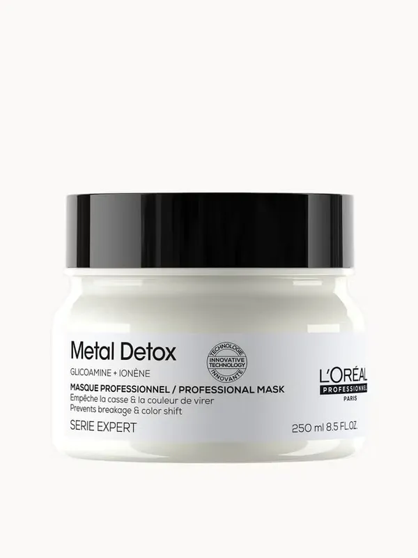 L'Oréal Professionnel Metal Detox Nourishing Hair Mask 250ml for breakage & colour protection against hard water