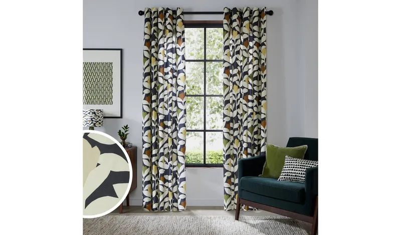 Habitat Scion Padukka Lined Eyelet Curtains - Multi