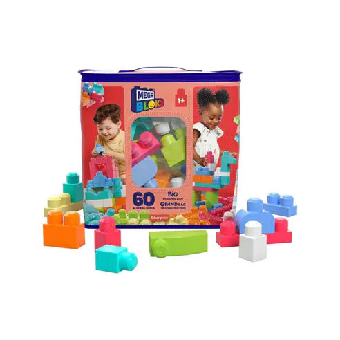 Mega Bloks Mattel Mega Bloks  Building Bag 60pc
