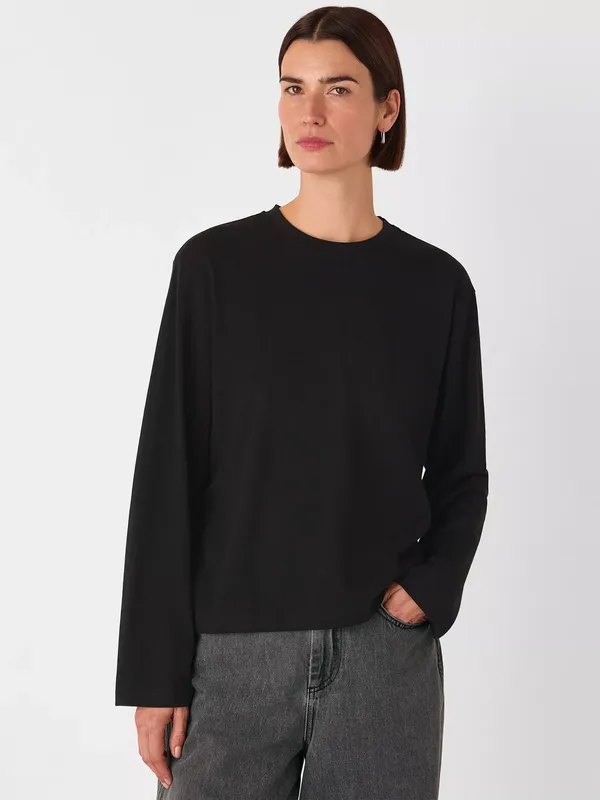 Whistles Relaxed Long Sleeve Top