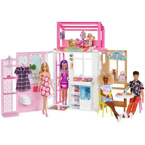 Barbie BARBIE VACATION HOUSE DOLL PLAYSET