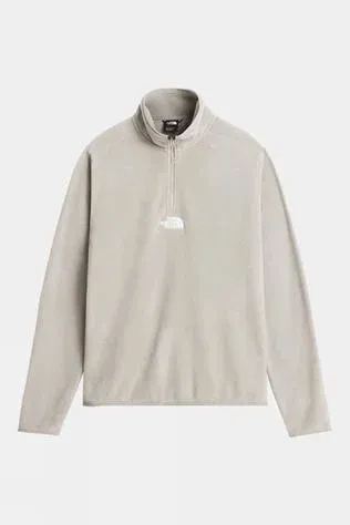 The North Face Mens Glacier Quarter Zip Embroidered Logo Fleece