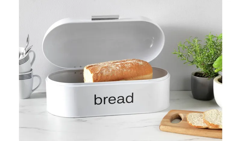 Argos Home Domed Bread Bin - White