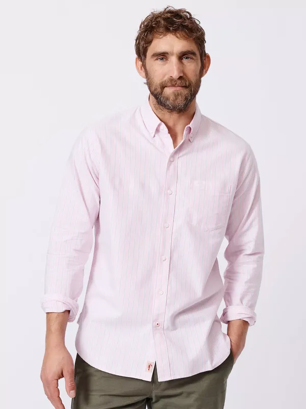 Aubin Aldridge Oxford Stripe Cotton Button Down Shirt