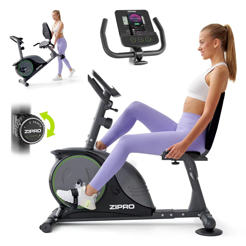 ZIPRO ZIPRO Easy Recumbent Exercise Bike with Magnetic Resistance and LCD Console