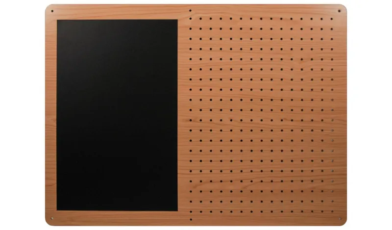 Cathedral Peg Board With Magnetic Chalk Board - 55 x 75cm