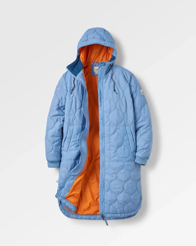 Passenger Clothing Flora Long Insulated Parka - Faded Denim