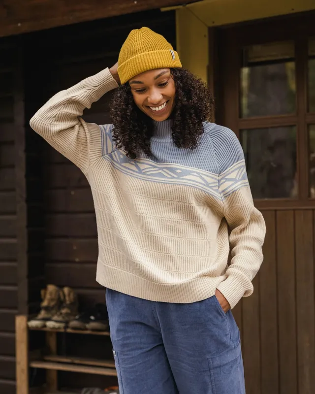 Passenger Clothing Nurture Cotton Jumper - Faded Denim