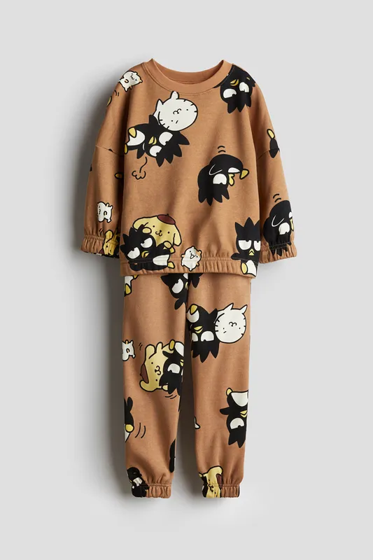 2-piece printed sweatshirt set