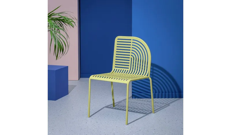 Habitat 60 Lucinda Metal Garden Chair - Yellow