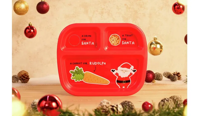 Tots to Tweens Christmas Eve Santa Treat Plate
