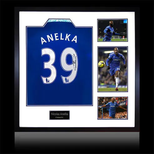 The Fan Cave Nicolas Anelka Signed Chelsea Shirt Elite Frame