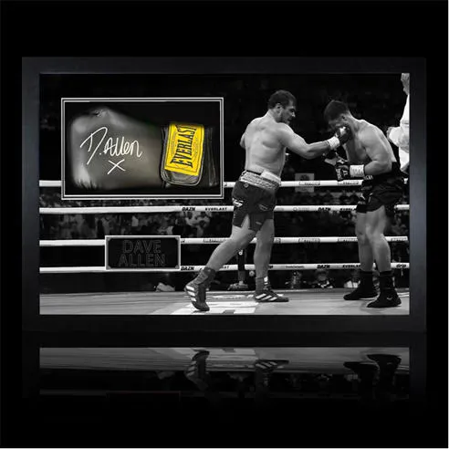 The Fan Cave Dave Allen Signed Black Glove Iconic Frame