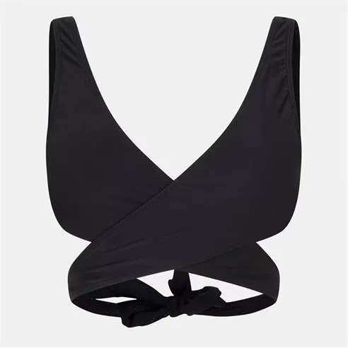 Brave Soul Womens Wrap Around Plunge Bikini Top
