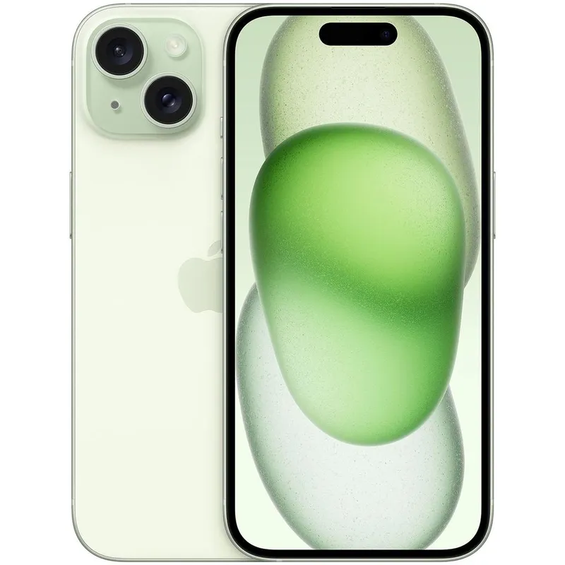 iPhone 15 – Refurbished, Fair, Green, 256 GB