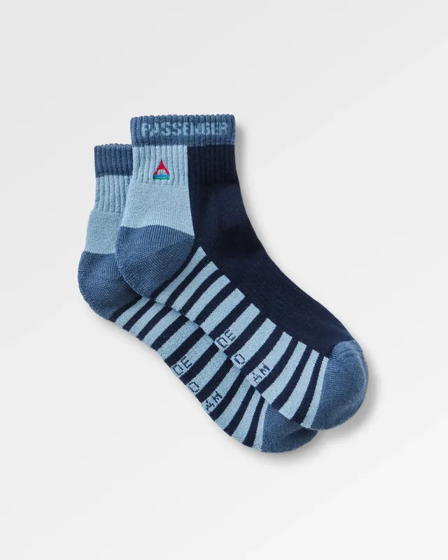 Passenger Clothing Tillamock Merino Active Quarter Sock - Rich Navy