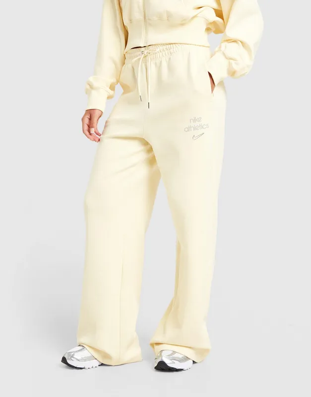 Nike Phoenix Fleece Graphic Swoosh Wide Leg Joggers
