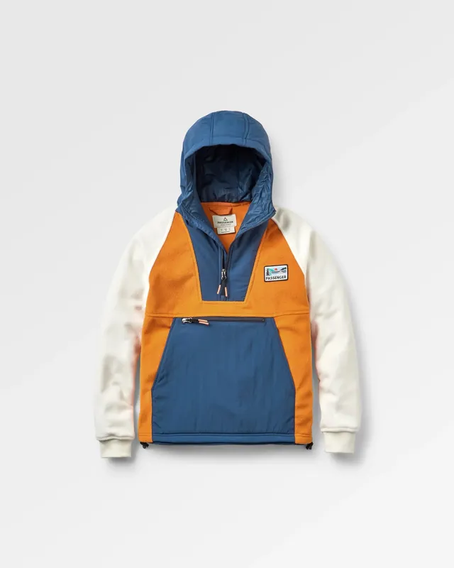 Passenger Clothing Alexander Hooded Polar Fleece - Sunrise Orange