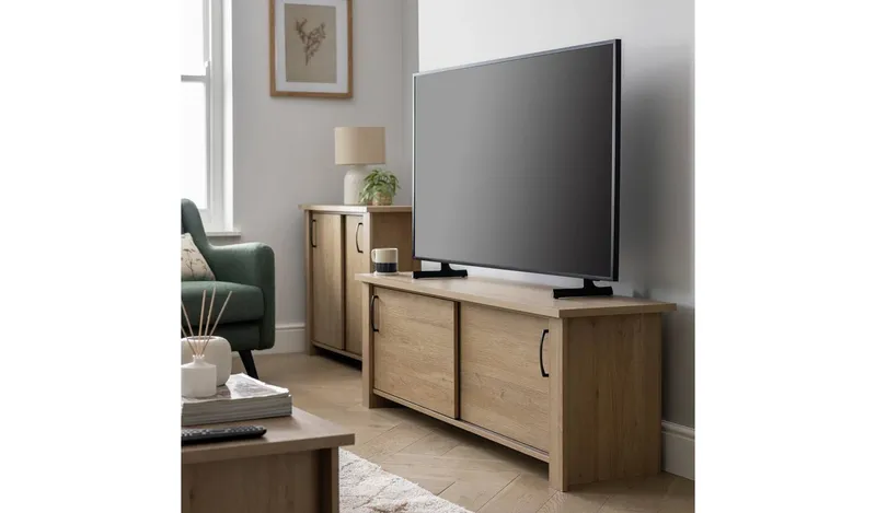 Argos Home Oakham 2 Door TV Unit - Natural