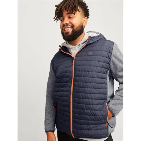 Jack and Jones Men's Lightweight Quilted Weather-Resistant Puffer Jacket
