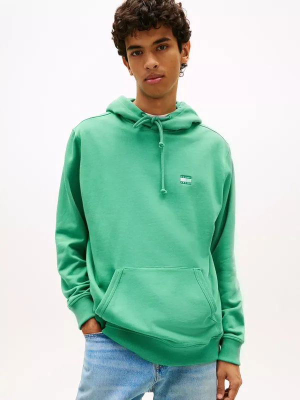 Tommy Hilfiger Cotton Blend Tonal Hoodie, Green
