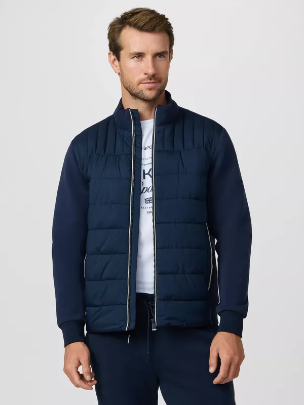 Hackett London Sport Estate Hybrid Polar Fleece Jacket, Navy