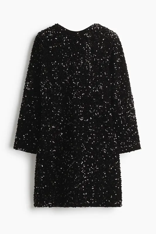 Sequined mini dress
