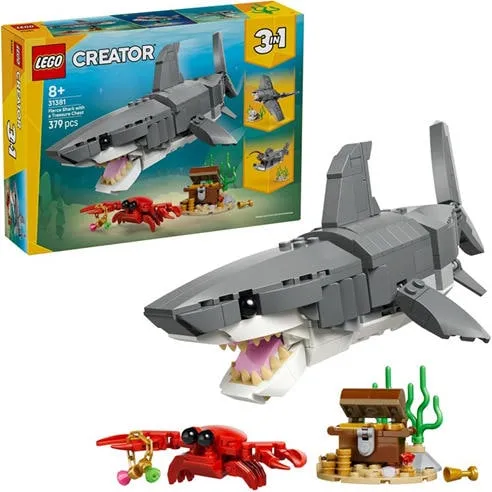 LEGO Creator 3in1 Fierce Shark with a Treasure Chest 31381
