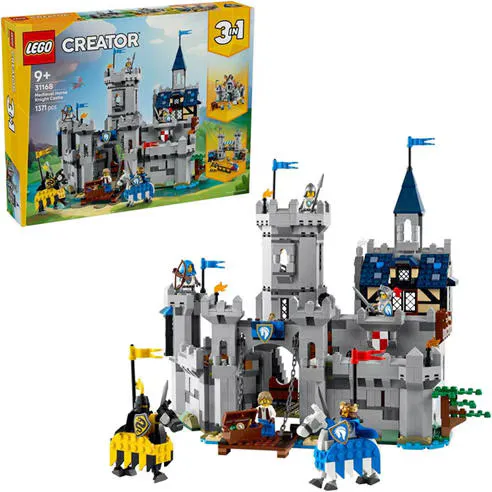 LEGO® Creator 31168 3in1 Medieval Horse Knight Castle Playset Building Toy 31168