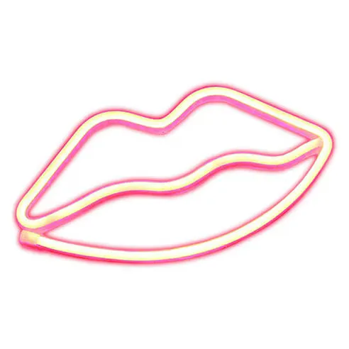 Litely Lips LED Red Neon Light