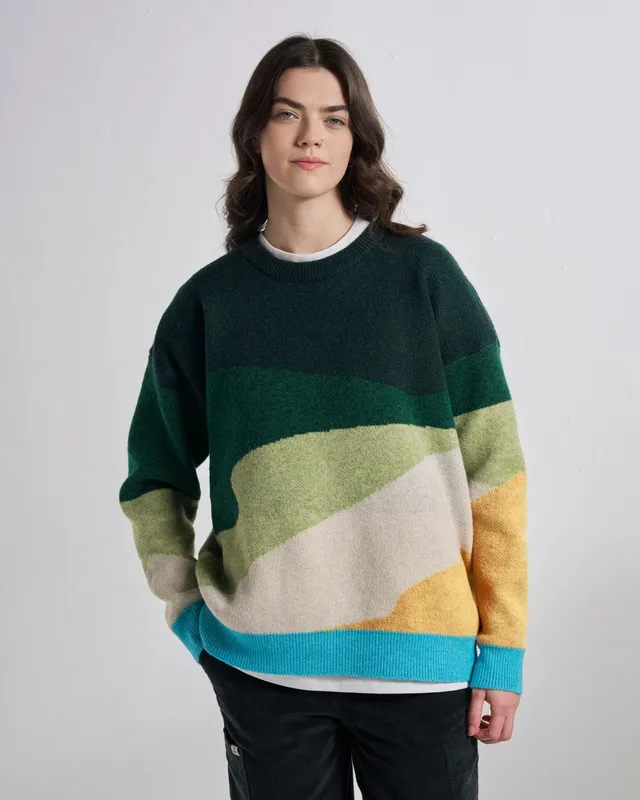 Passenger Clothing Scenic Knitted Jumper - Scenic Dark Fern