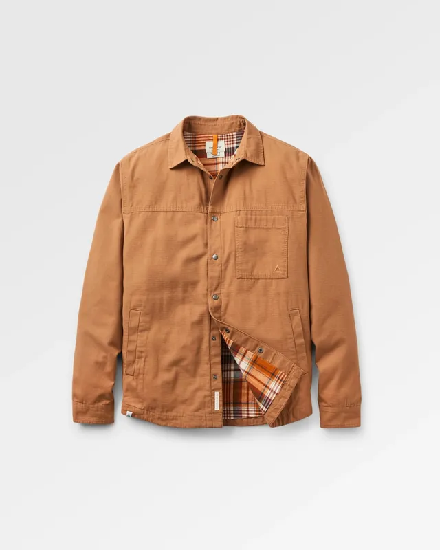 Passenger Clothing Way Flannel Lined Overshirt - Toffee