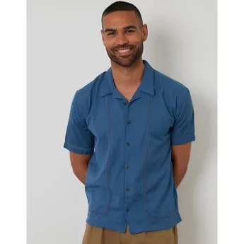 Threadbare Men's Short-Sleeve Bowling Shirt