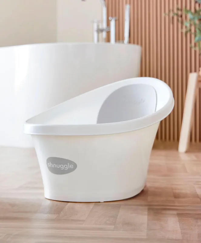 Shnuggle Newborn Baby Bath - White
