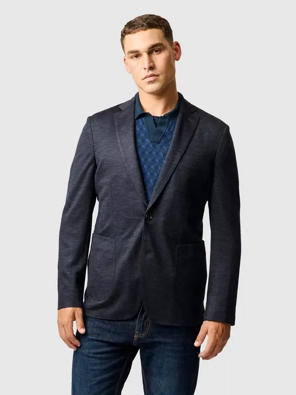 Rodd & Gunn Moorefield Lyocell-Wool Blend Slim Fit Blazer, Indigo