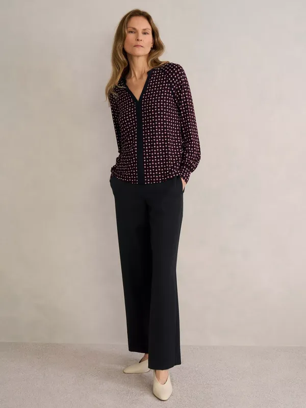 Hobbs Martine Relaxed Wide Leg Trousers