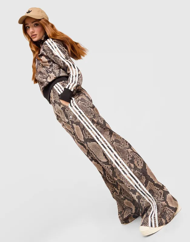 adidas Originals Satin Snake Print Firebird Track Pants