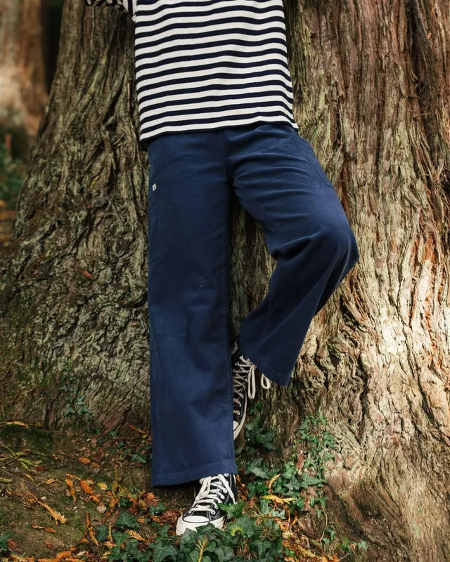 Passenger Clothing Someday Cotton Corduroy Trouser - Dark Denim