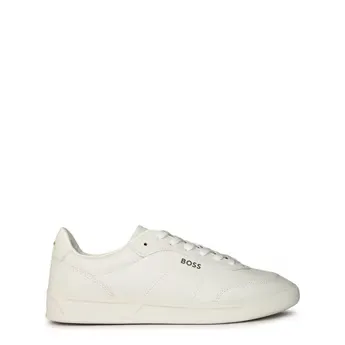 Boss Mens BOSS Leather Trainers with Logo Detail - Premium Construction (Brandon)