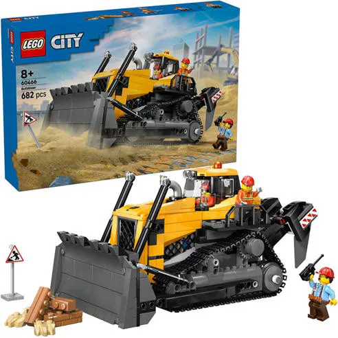 LEGO® City Yellow Bulldozer Construction Site Building Toy Playset 60466