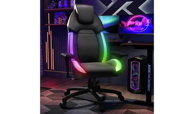 X Rocker Sparta RGB Gaming Chair - Black