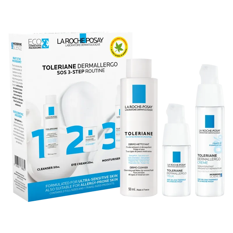 La Roche-Posay Toleriane Dermallergo SOS 3-Step Routine