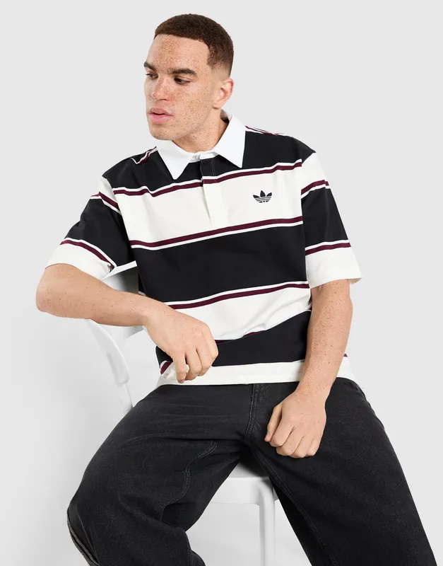 adidas Originals Striped Rugby Polo Shirt