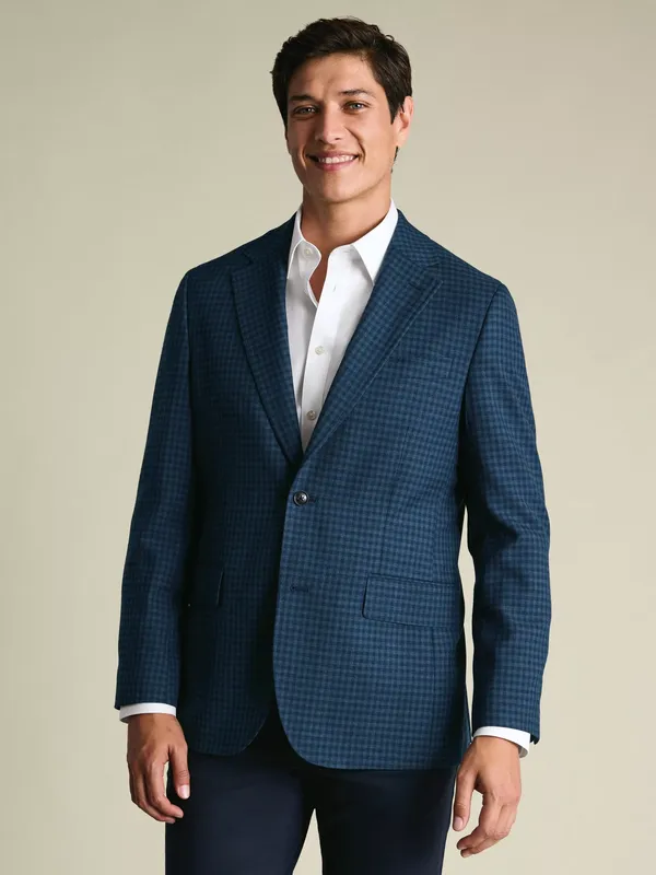 Charles Tyrwhitt Wool Blend Check Blazer